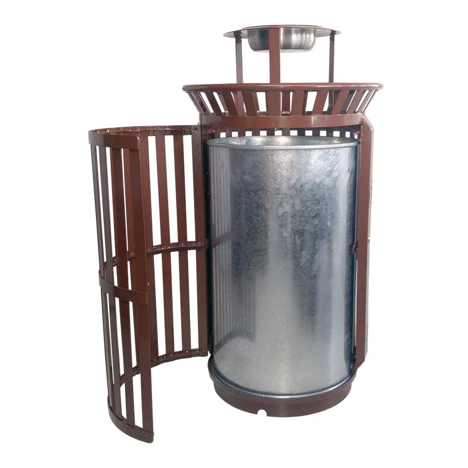 130L Metallic Waste Bin with Door and Locking System with Key GMD 130