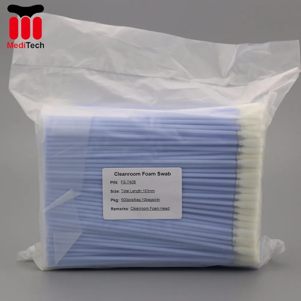 Industrial Disposable Open Cell Flexible Tip Foam Swab for Cleaning LCD PCB
