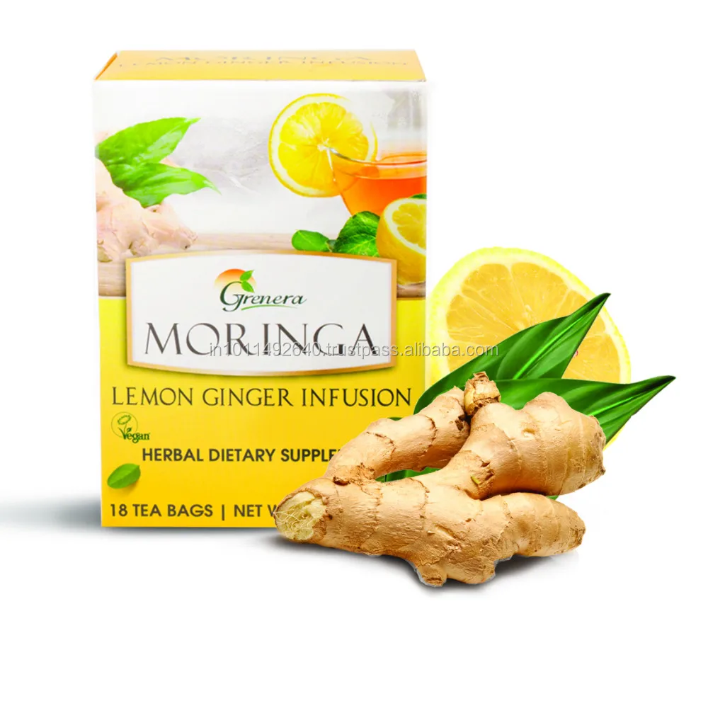 Hot Selling 100%Pure Organic Moringa strawberry Green Tea Powder with Private Label Suppliers Of Moringa Oleifera Tea Infusions