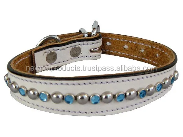 Designs dog Collar leather brass stud pet collars and leads wholesale custom design