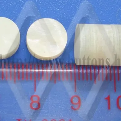 Nacre Grinded White mop shell buttons blanks grinded white mother of pearl