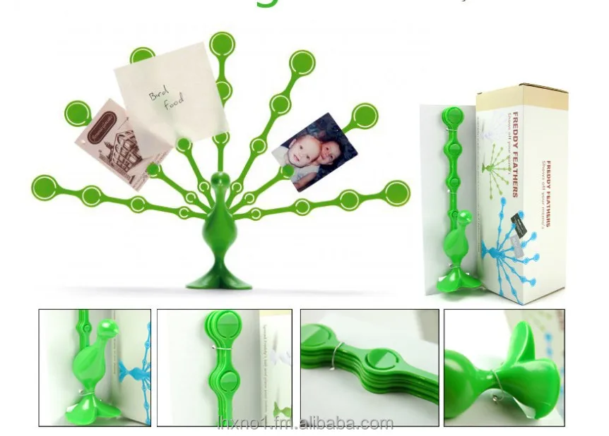 
newest hot selling gadget meno card and name card holder/ Fred The Peacock