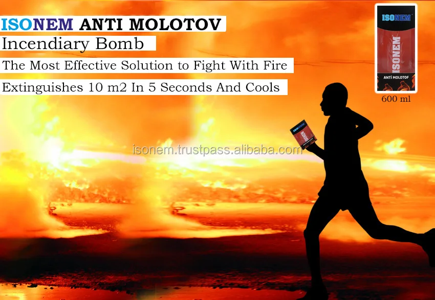 ISONEM ANTI MOLOTOF SMALL HANGING TYPE LATEST FIRE EXTINGUISHER, JUST THROW INTO FIRE, MADE IN TURKEY!!!!