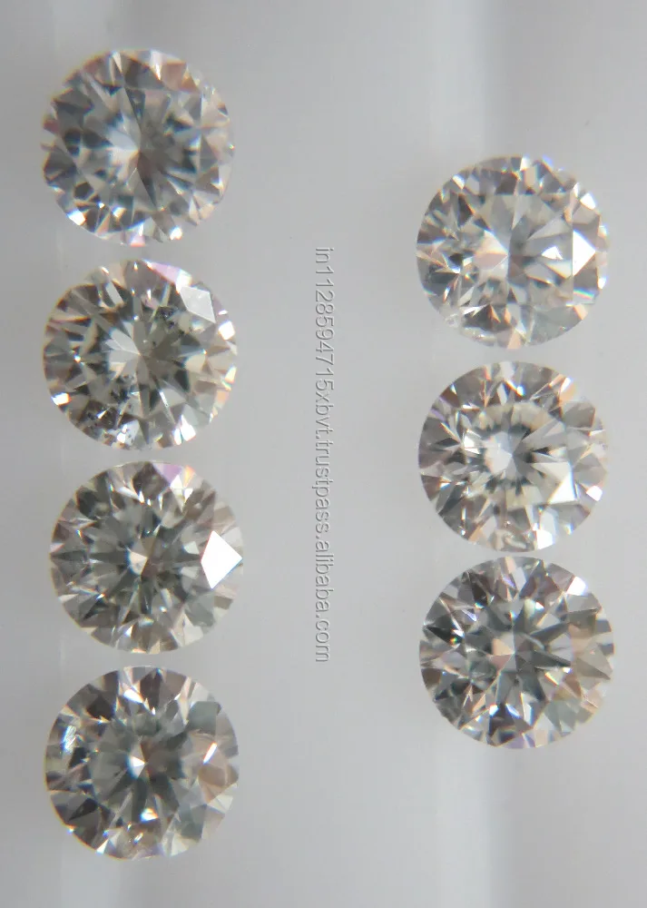1.3-1.7mm 1ct Lot VS-SI ClarityH-I Color Natural Loose Brilliant Cut Diamond Non-treated