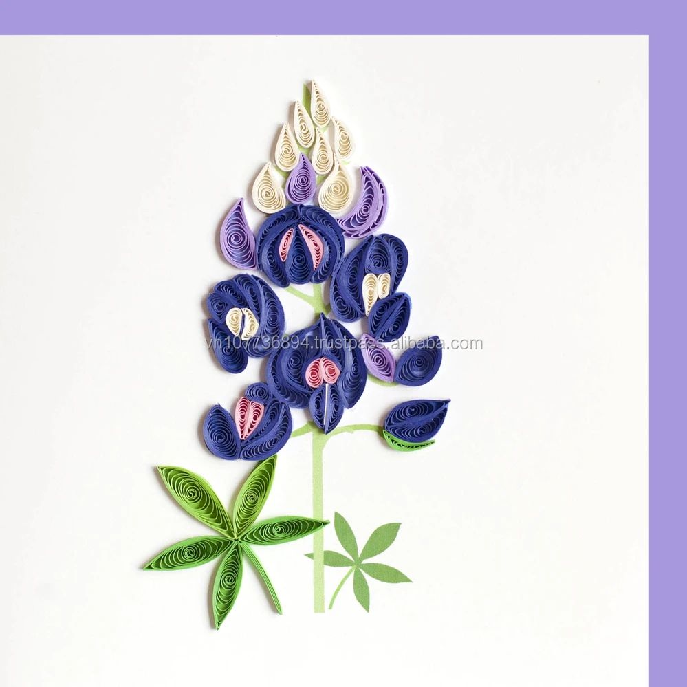 Flowers Quilling card handmade Viet craft