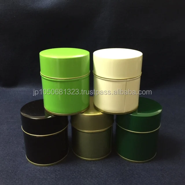 High quality and various shapes, sizes and colors of large can for tea storage made in Japan