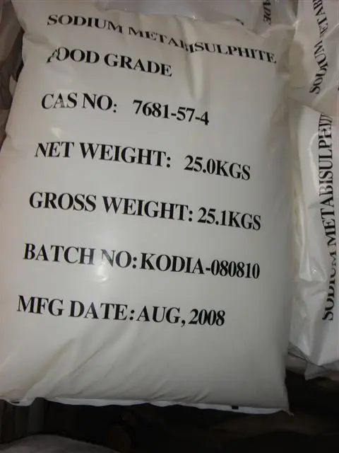 Sodium metabisulphite