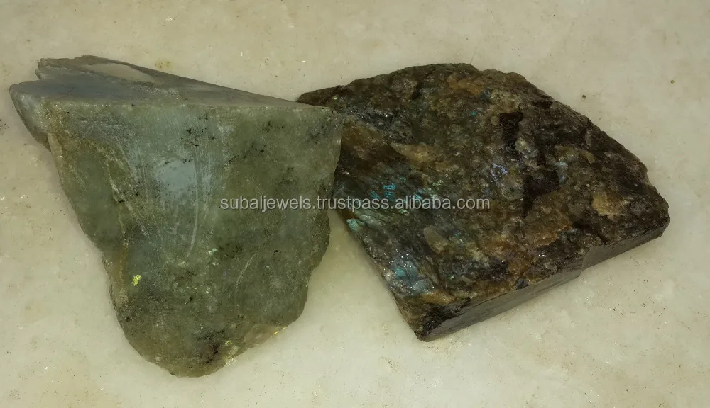 Natural Loose Labradorite Gemstone Rough Multicolor Non-treated best Price from India
