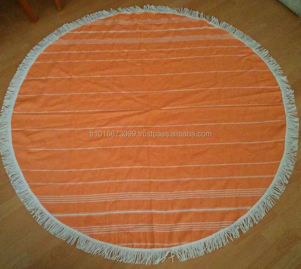 Круглое пештемальное турецкое полотенце из коллекции изобретателей песхтемальное пляжное