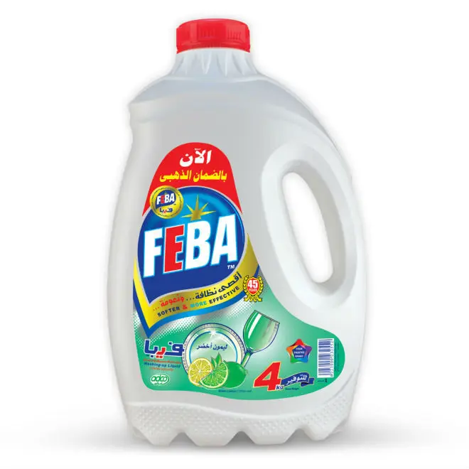 FEBA washing up liquid 4 kg lime household detergents