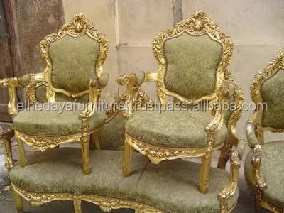 
French old used salon set wholesale egypt furniture 