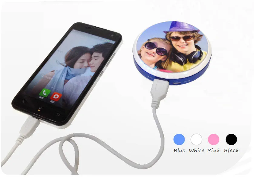 Портативное зарядное устройство USB 5200 мАч, внешний аккумулятор для сотового телефона, внешний аккумулятор с сублимационной печатью