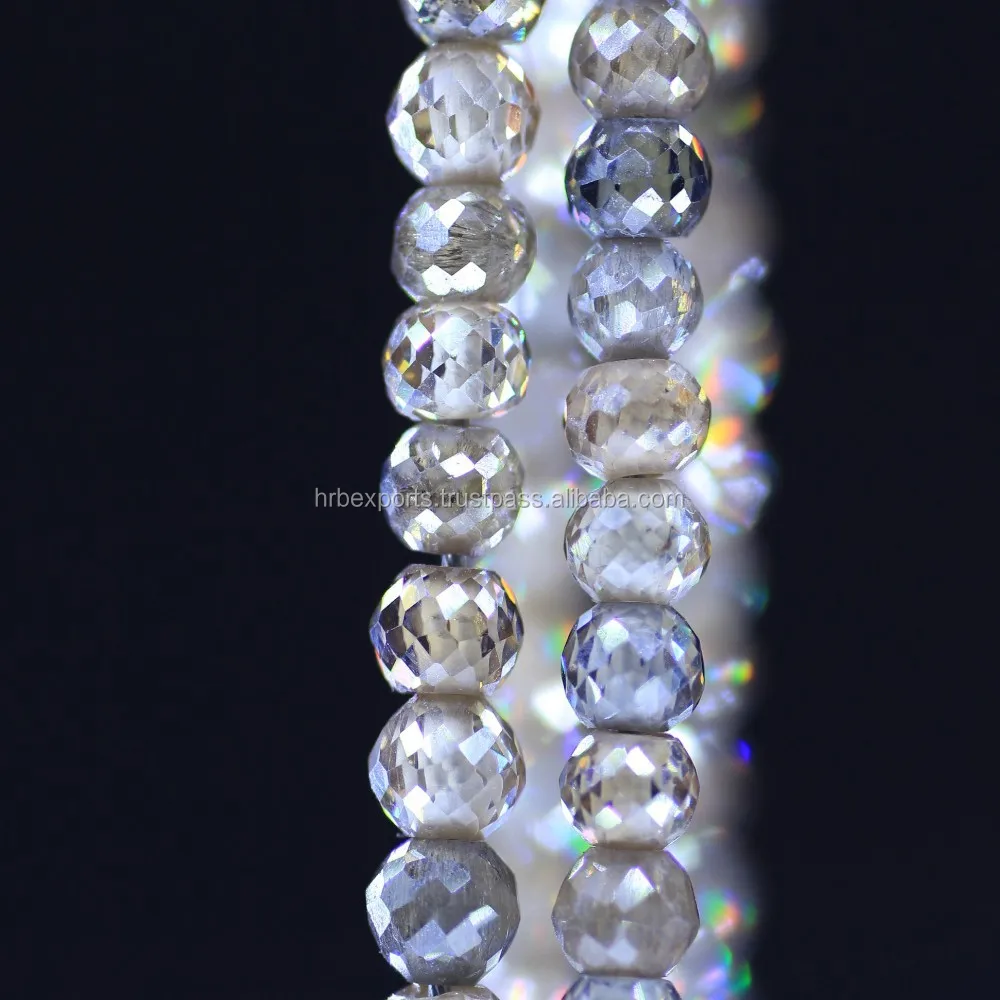 Off WHITE moissanite strands necklace blue moissanite beads green,yellow/brown/chocolate color Moissanite beads