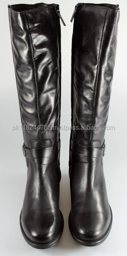 
Polo Men Horse Riding Leather Long Zipper Ridding Real Leather Boots Tall Boots. 