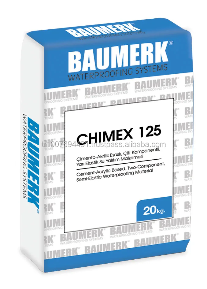 Cement Acrylic Based, Two Component, Semi Elastic Waterproofing Material