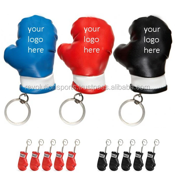 keychains mma gloves/miniboxing at wholesale prices customized for your brand promotion or team logo/country flag