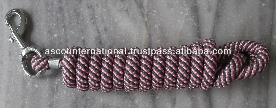 Horse accessories Head Collar Halter with Lead Rope cotton Equestrian riding Equipment durable custom logo wholesale portable