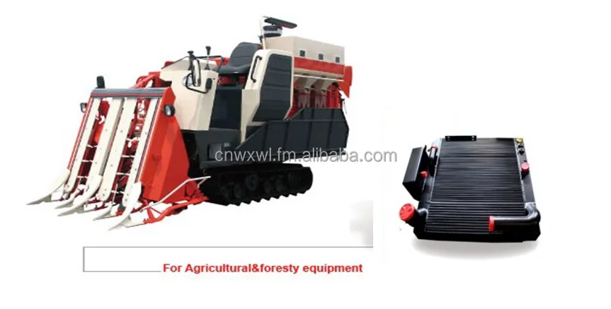 Aluminum plate-fin heat exchanger for agriculture machinery