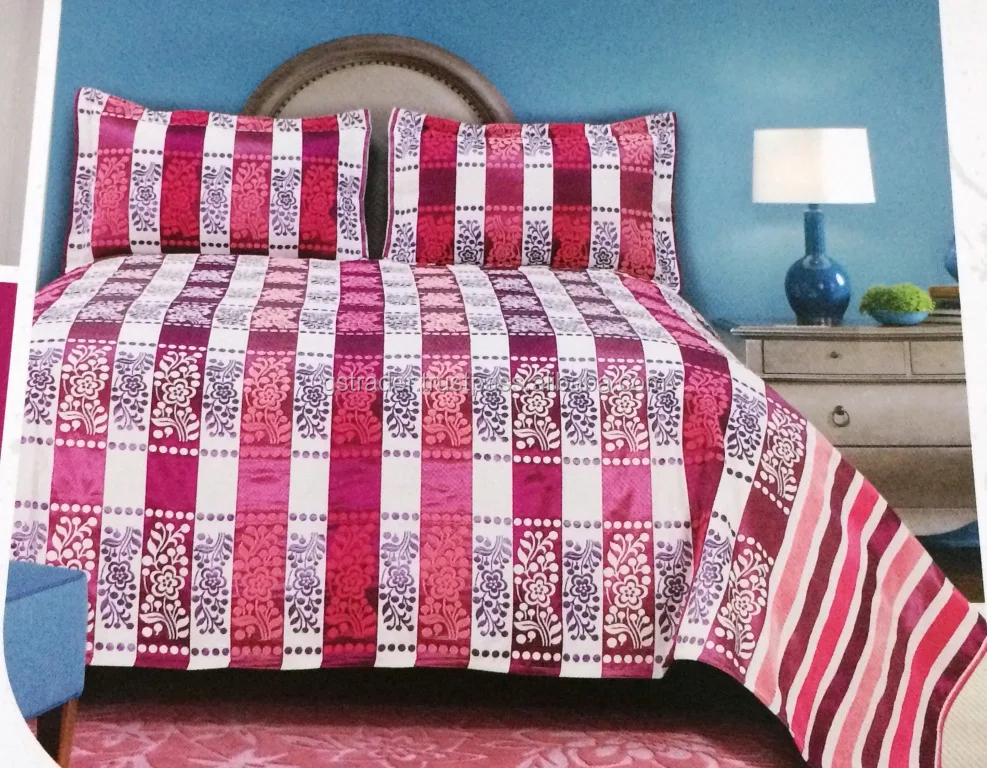 bed spread 100% indian cotton bed cover bedspread sheet from india