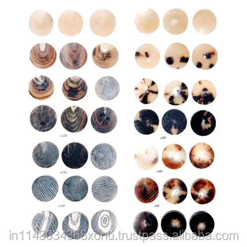Natural Buffalo Horn Blanks Buttons for garments by crafts galore