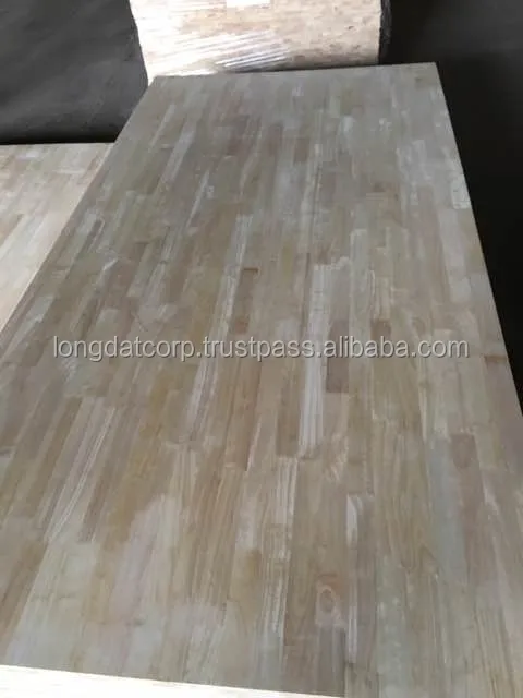 FSC Rubber wood panel- Rubber finger joint board - custom wood cutting board