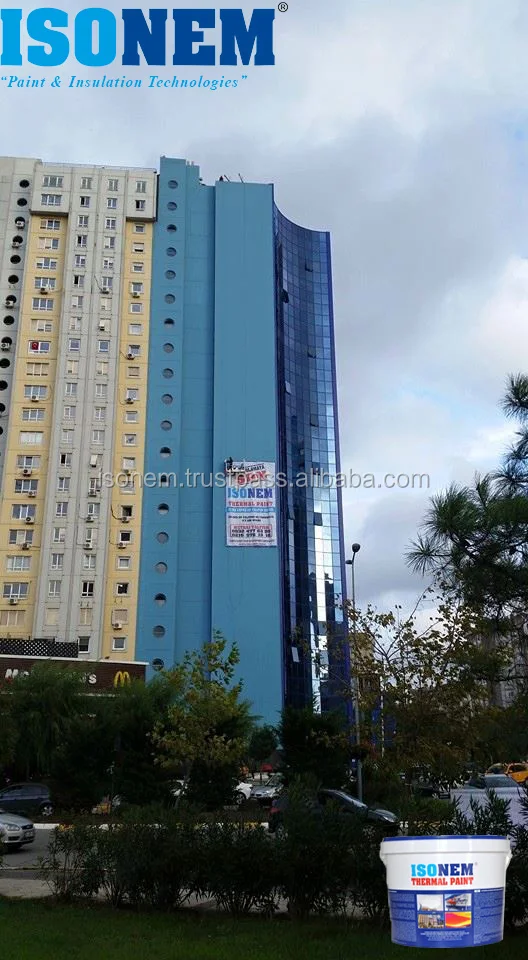 ISONEM THERMAL PAINT (Thermal Insulation, Heat Insulation Paint for Exterior and Interior Wall) - 10 LITERS SIZE