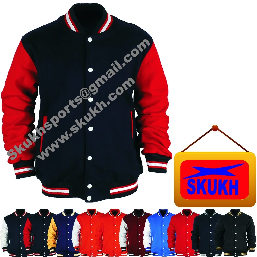 Customize Versity Jacket,unisex American Style Varsity Letterman University College Baseball Jacket Custom OEM Service 15 Adults