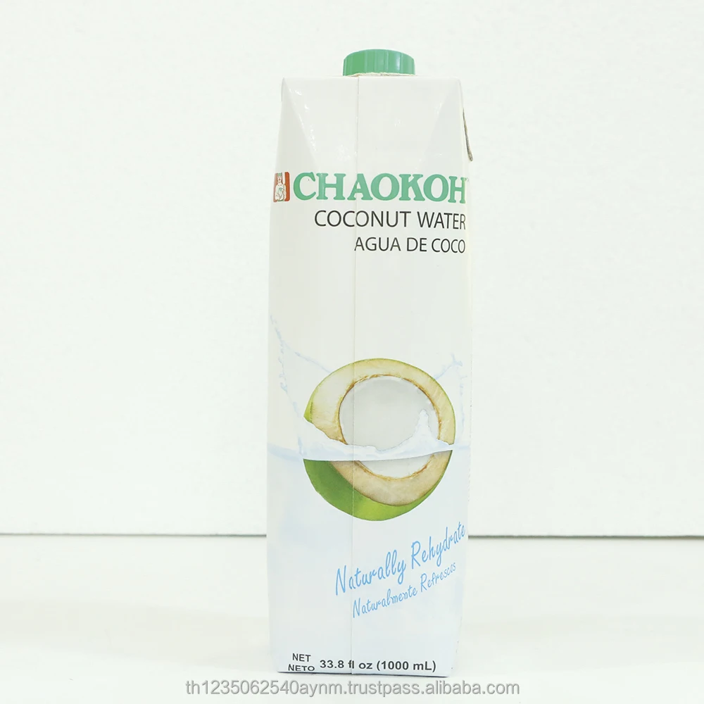 CHAOKOH UHT Coconut Water Packed in Aseptic box (1000 ml)