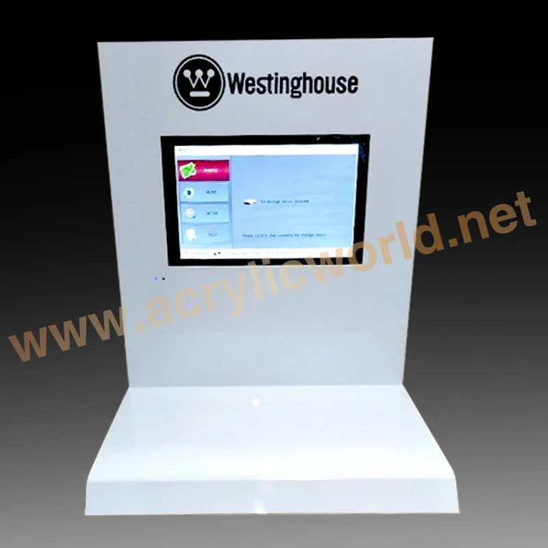 acrylic counter display for camera with LCD accessories display counter