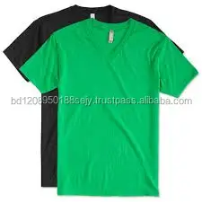 
Cheap price wholesale promotional 100% cotton plain v-neck t shirt . 