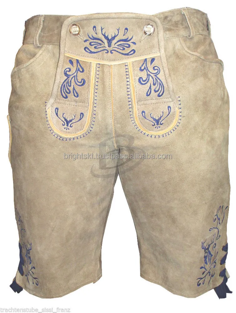 
German Lederhosen Trachten Lederhosen Bavarian traditional short pant (German Lederhosen Tracht) 