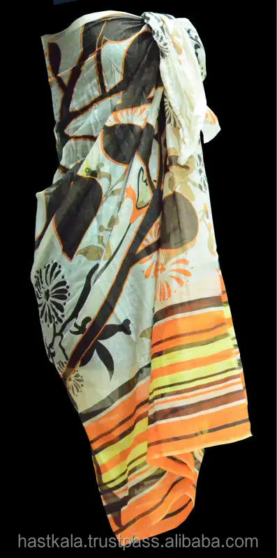  АЗО бесплатно 100% хлопок/100% полиэстер/100% вискоза Sarong парео Wrapround для рекламы