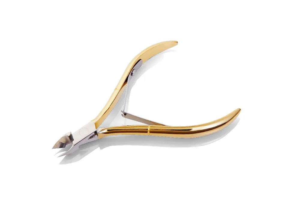 NGHIA C-118 Professional Hard Steel Gold Plated Brilliant Export Cuticle Nipper