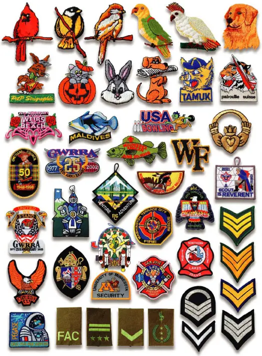 Embroidery badges