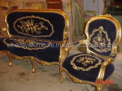
French old used salon set wholesale egypt furniture 