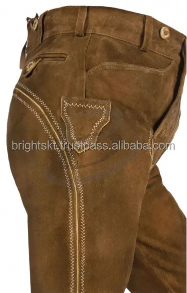 Authentic Lederhosen German Bavarian Oktoberfest Trachten Men leather Pant (Beer fest Bavarian Garments) leather pant customize