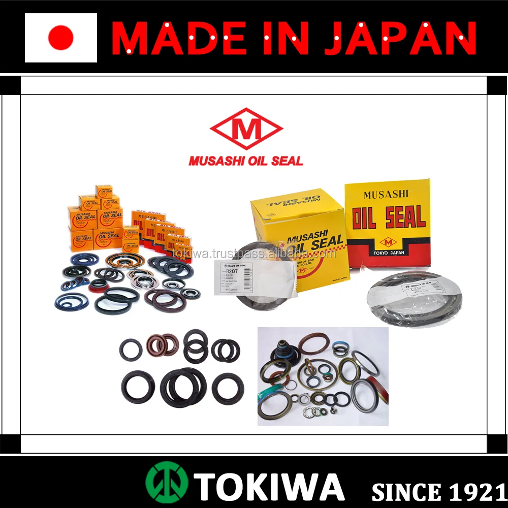 Musashi oil seal with superior performance and suitable for various uses. Made in Japan (national oil seal cross reference)