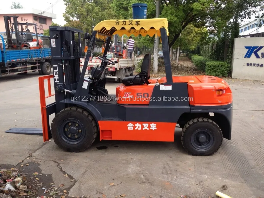 high quality new price 5ton Heli cpcd50 forklift for sale in shanghai yard