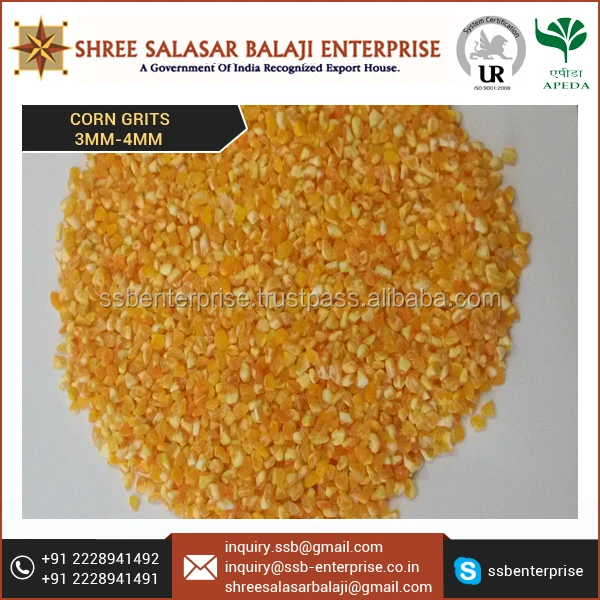 Top Grade Corn Grits 3 mm Manufacturers in India