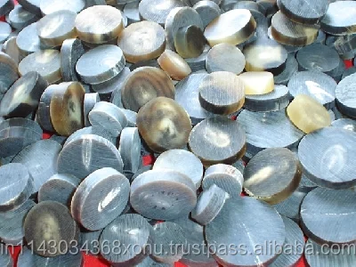 Natural Buffalo Horn Blanks Buttons for garments by crafts galore