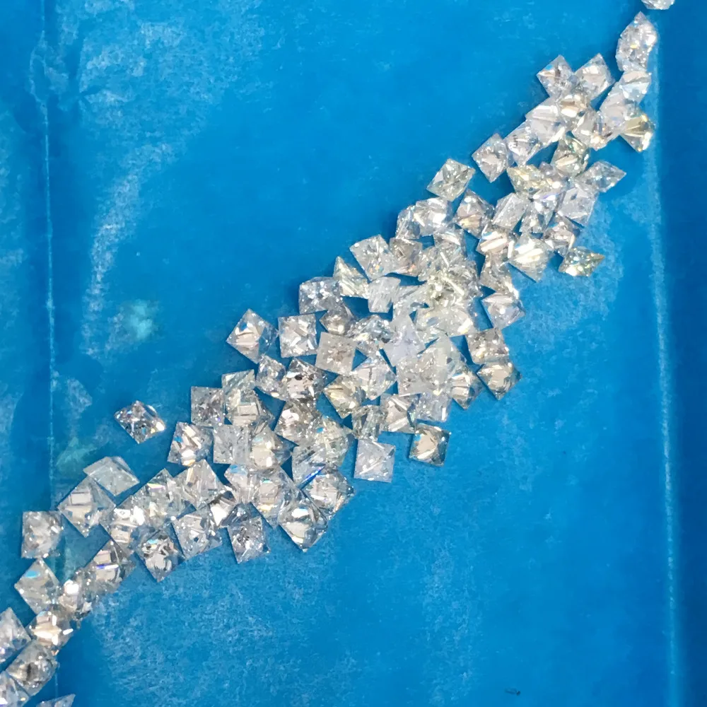 Princess cut Real Natural White Loose Diamond lot