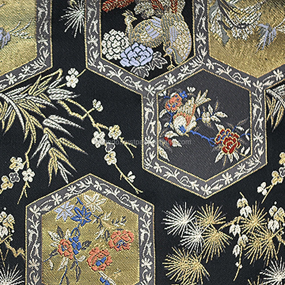 Beautiful Japanese Kimono Fabric With Genuine Kyoto Textiles Made in Japan, Traditional Japanese Fabric Pictures