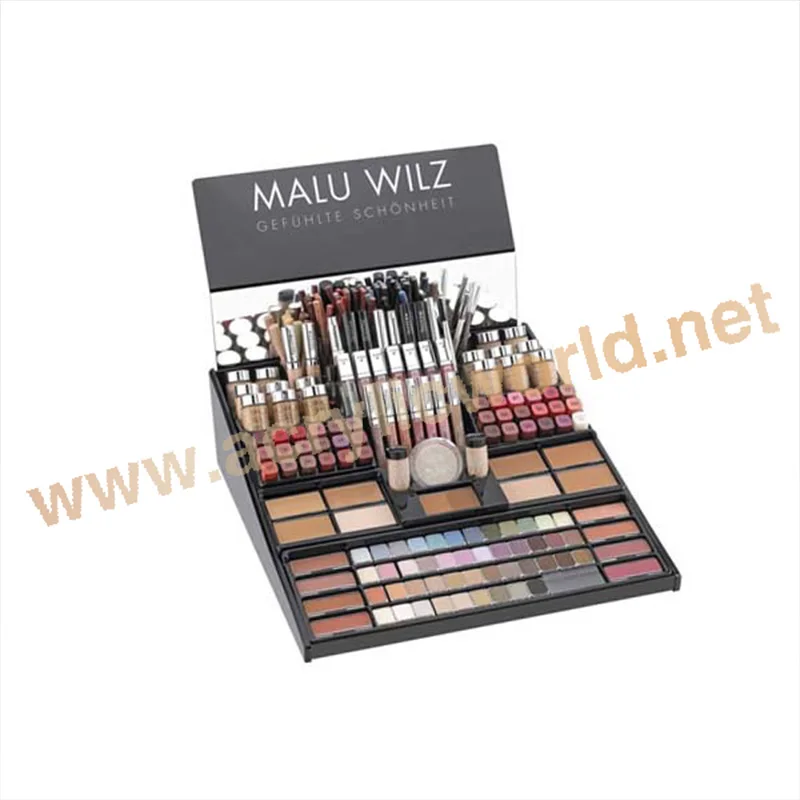 plastic display makeup tray/nail polish display/lipstick display stand
