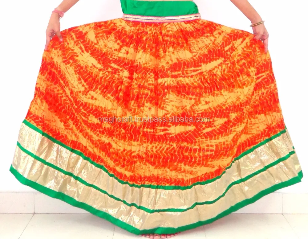 Indian printed skirt - Navratri wear skirt - Wholesale cotton Printed long skirt - dance costume - belly dance dress - Fashion