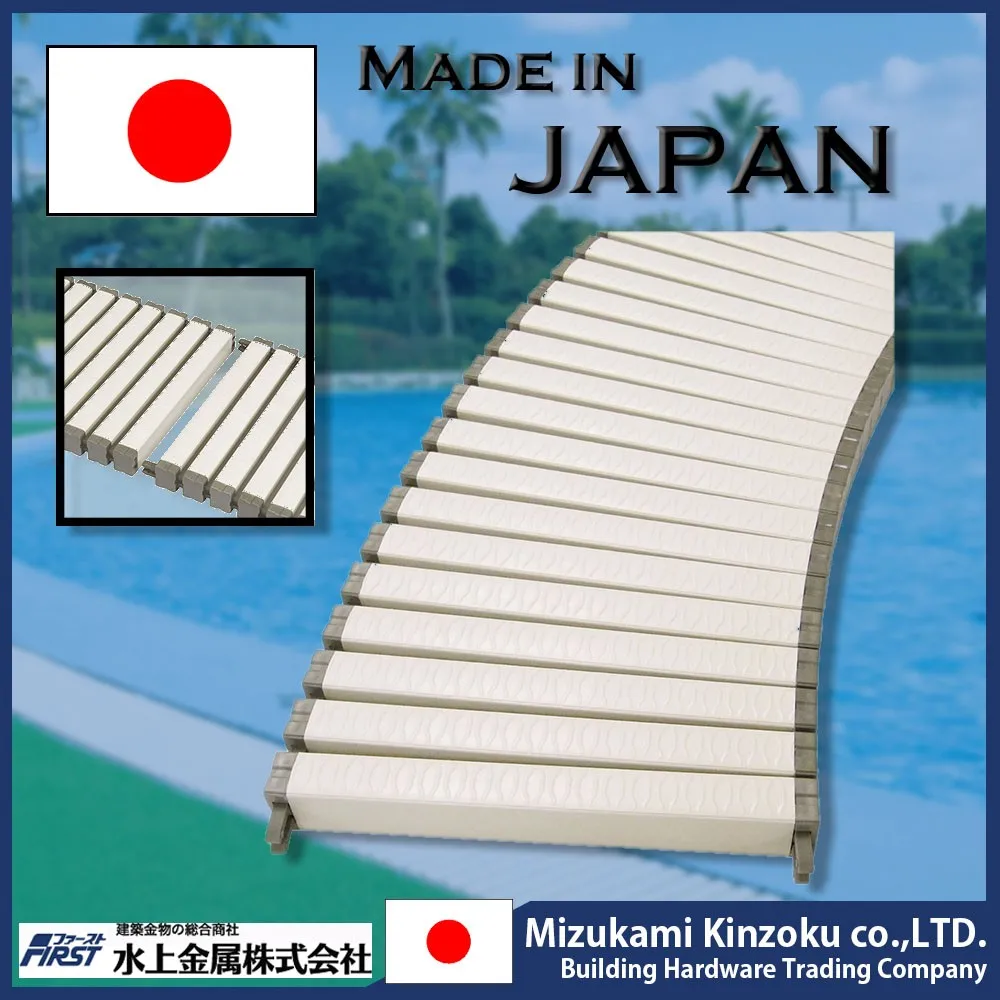 Pool drain resin grate flexible and adaptive to straight line and curve line