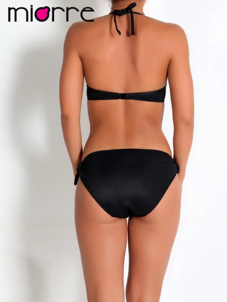 Miorre Neck Tie Women Swimwear Bikini