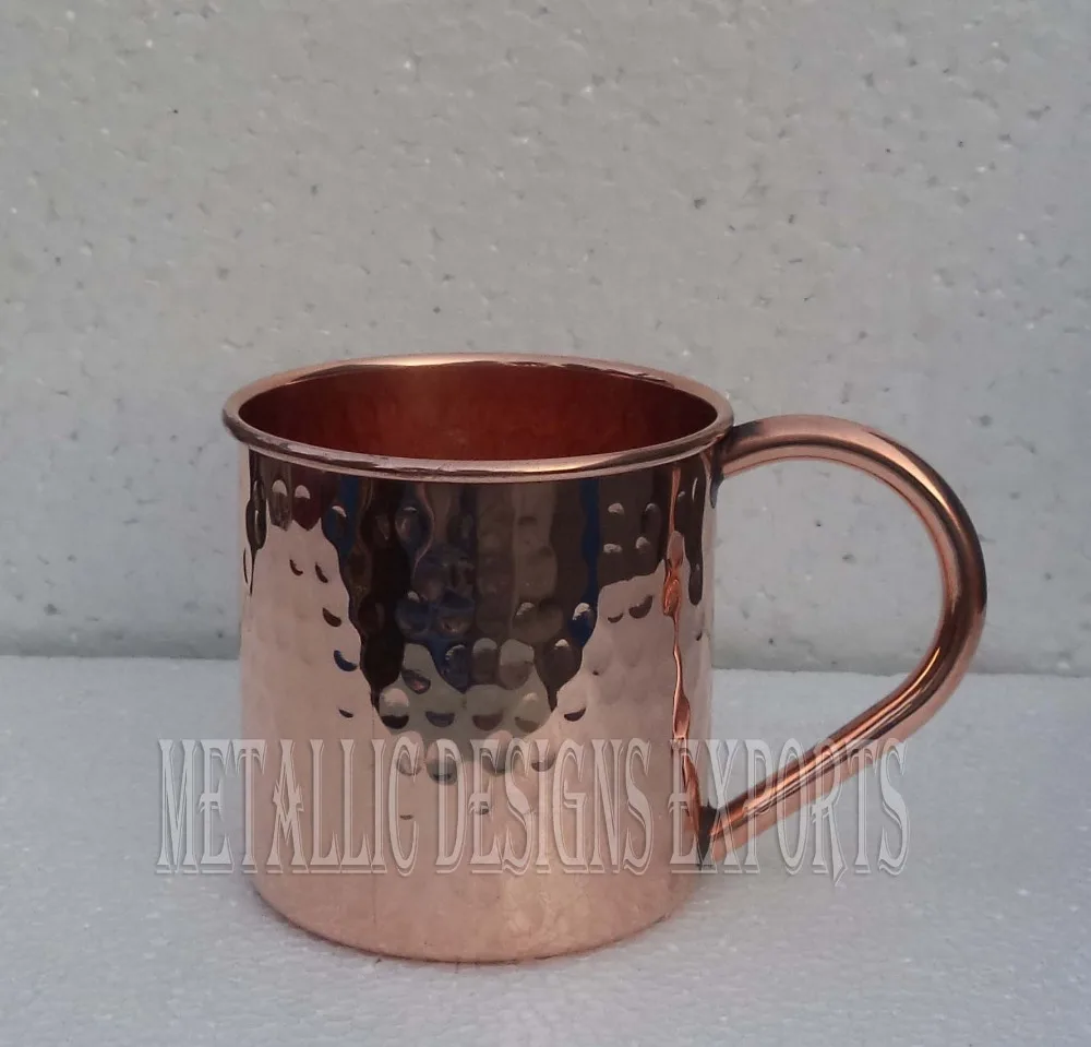 Exclusive Solid Copper Drinking Mug Designer Handle Moscow Mule for Drink ware