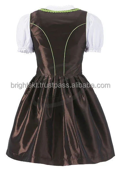 Women Custom Cotton Polyester Trachten Mini Dirndl Octoberfest Dirndl Oktoberfest Dress (oktoberfest Clothing) Casual Dresses