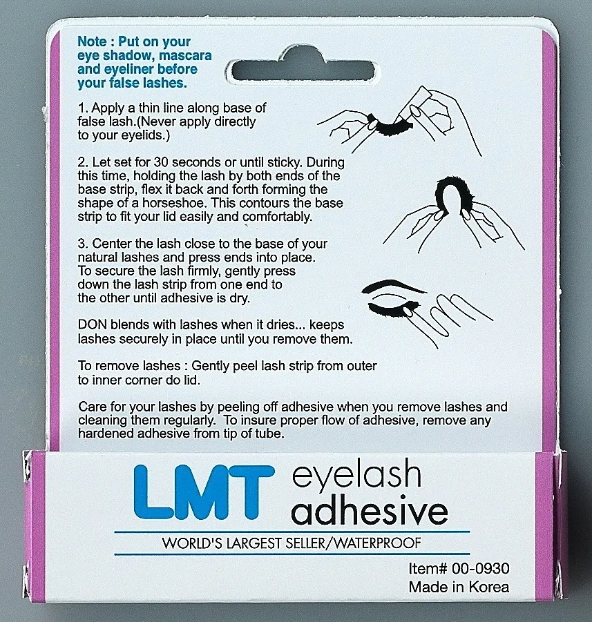 High quality professional eyelash adhesive Clear Eyelash Glue for False Lashes Long Lasting 24H Lash Glue Waterproof