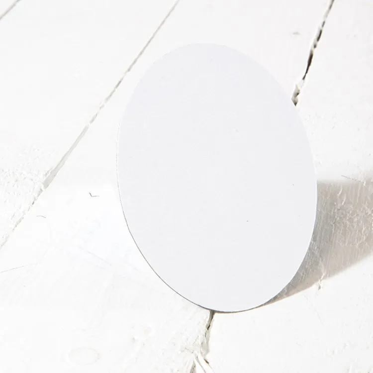 6.5x9cm Sublimation Blank Oval Shaped Hardboard Fridge Magnet